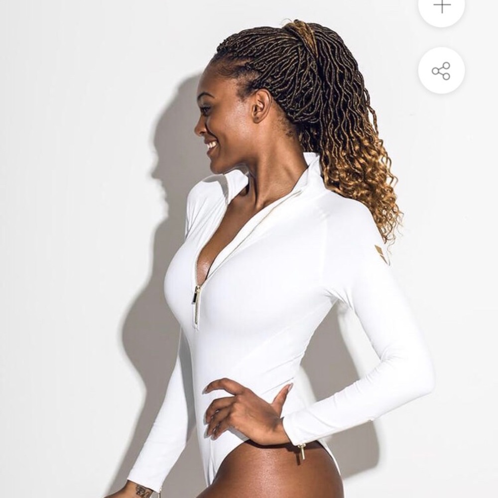 NWT Firm ABS Zip long sleeve bodysuit